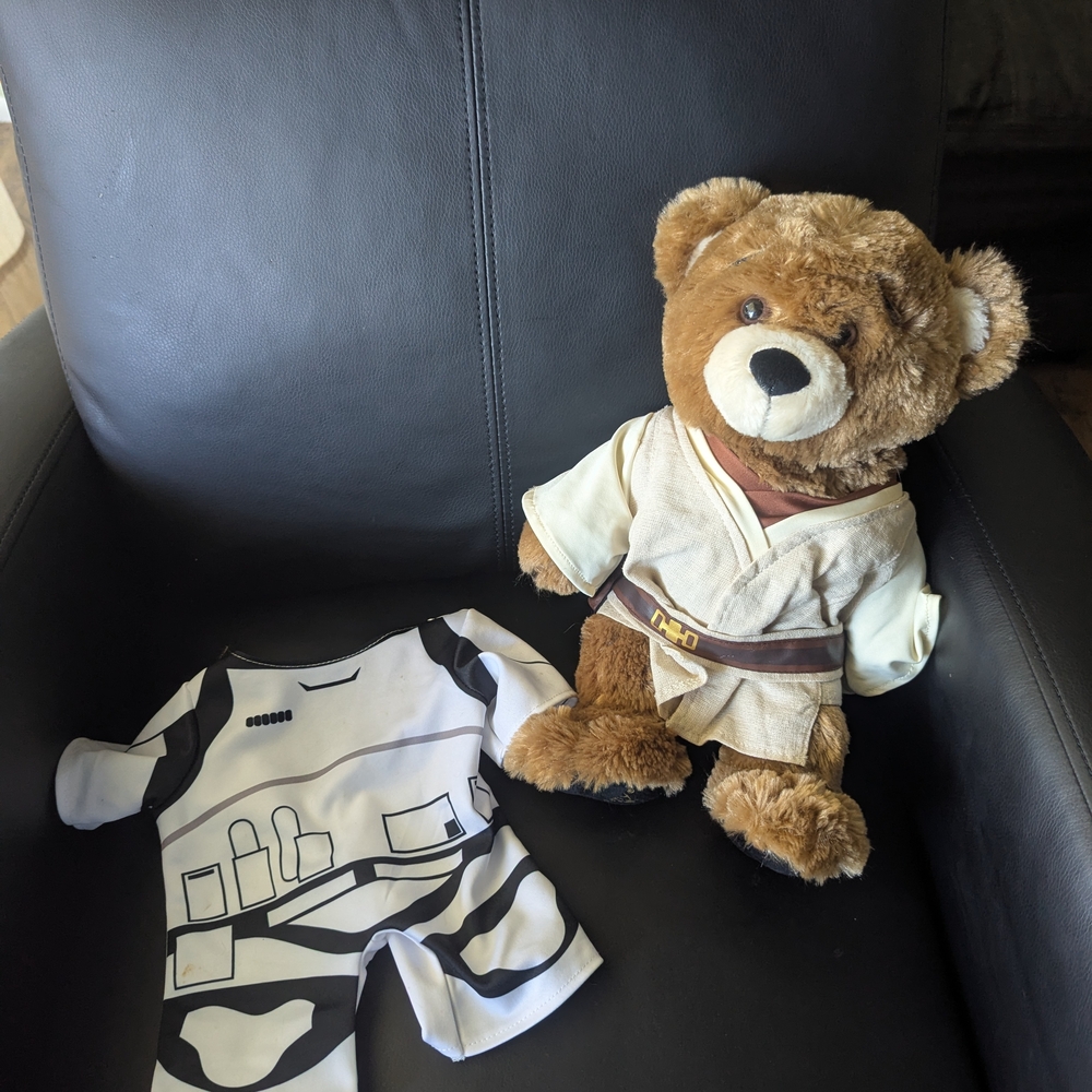 Star Wars Obi One Bear And Extra Storm Trooper Outfit